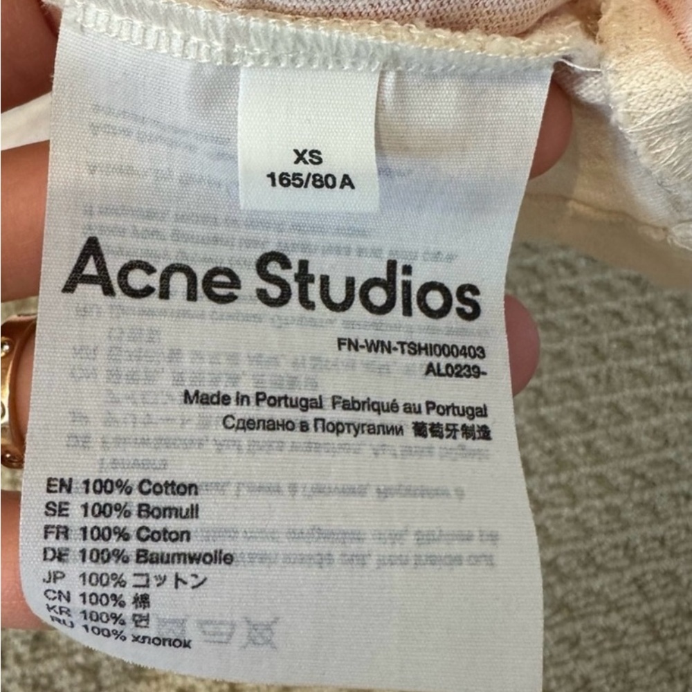 Acne Studios
AW21 ACNE STUDIOS OVERSIZE
RENEWABLE ENERGY TSHIRT XS - Picture 6 of 7